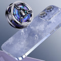 Miniatyrbilde 2 av 5: Magnetisk Telefon Radiator Halvleder Kjølig RGB Lys Kontrollerbar Med Bakklipp Svart