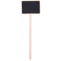 Miniatyrbild 1 av 5: 10 Små Rektangulära Krittavlor, Mini Träkrittavlor, Växtmärken på Pinnar, för Bröllop, Examenspresenter, Födelsedag
