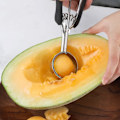 Miniatyrbilde 4 av 5: Isskje, Cookie Scoop i rustfritt stål 60 mm med Easy Trigger Godt grep for potetmos, kjøttboller, melonkuler og kaker
