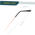 Miniatyrbilde 2 av 5: 4 Par Brilleglass Ben Svart Metallramme Svarte Skuddglass Erstatningsbrilleglass Armer Ben for Solbriller Glassreparasjon Solbrillearm