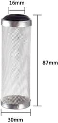 Miniatyrbillede 2 af 5: Filter Guard Mesh Beskyttelse, Rustfrit Stål Filterindløbsbeskyttelse Akvariefilter Akvarium Gitterfilter Beskyttelse til Fi