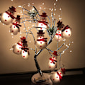 Miniatyrbillede 2 af 5: Julepynt 3m 20 LED Lysstreng Julemand Snefnug Træpynt (1 stk)