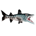 Miniatyrbillede 1 af 3: Dekorativ Akvarie Dekoration Simuleret Ulvefisk Model Akvarie Simuleret Fisk Falsk Fisk Dam Ar