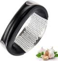 Stainless Steel Garlic Press, Rust-Proof Handheld Garlic Crusher for Cooking, Grilling, and Fish