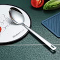 Miniatyrbillede 3 af 5: Kogningsske, Rustfrit Stål Solid Serveringsske, Penslingsske, Ske Til Madlavning, Køkkenske Non-Stick Og Varmebestandig