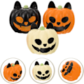 Pikkukuva 4 / 5: Halloween-koristeet 3 kpl Halloween-miniatyyripumppu-koristeet Hartsi Mini-haamu-pumppu-hahmot Akvaariokoriste