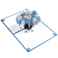 Pikkukuva 2 / 5: 3D Pop Up -lumikidepuu Joulukortti Juhlakortti