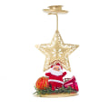 Miniatyrbild 4 av 5: Julstjärna Ljusstake Jultomte Rensa Snöflinga Stjärna Ljusstake Julbröllop Fest Bord Dekoration Ljusstake Present Rensa