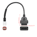 Pikkukuva 4 / 7: Laadukas uuden tyylin auton adapterikaapeli OBD - 4 PIN USB -liitäntä moottoripyörälle