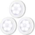 Miniatyrbild 2 av 2: 6 LED Nattlampor Infraröd Nattlampa LED-Sensorlampa Infraröd Sensorlampa Vit (3-pack) White
