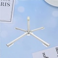 Miniatyrbillede 4 af 4: Foldbar Beslag Støbt Parasolbase Justerbar Stativ Udendørs Solskærm Anker Foldbar Strandstativ Umbr White 85X23.5cm