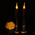 Miniatyrbillede 3 af 8: 2 stk. gotiske lysestager LED elektroniske lys M M