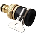 Miniatyrbillede 2 af 5: Rund Vandhaneforbindelse, Messing Slangeforbindelser med Diameter 1/2'' til 3/4'' Universal Adapter til Vandhane Vandingslange
