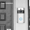 Miniatyrbillede 4 af 5: Video Dørklokke 3 – forbedret wifi, forbedret bevægelsesdetektion, nem installation dørklokke hvid 1 stk