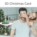 Miniatyrbillede 2 af 5: Farverig Julegaveæske Kort 3d Pop Up Børns Julehilsenskort