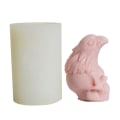 Miniatyrbillede 1 af 5: EagleRaven Kranie Stearinlys Silikonform Unik Duftende Gips Ornament Harpiksform Halloween Skelet Epoxy HarpiksformEagle