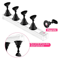 Miniatyrbillede 2 af 5: Negle Stativ Akryl Neglekunst Display Stativ Magnetisk Negletips Øvelse Klæbende Kit til DIY Maleri Negle Stativ Kit (Sort)