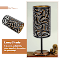 Miniatyrbillede 5 af 5: Sorte Lampeskærme, Trommelampeskærme, Medium Lampeskærm 20*12*12 cm, Lampeskærm Til Bordlampe, Gulvlamper
