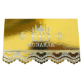 Miniatyrbillede 1 af 5: Reflekterende guld 100 stk. Festlige Pladskort Udskæring Blomsterblonder Bord Invitation Kort Fest Dekoration Reflekterende guld