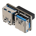 Miniatyrbillede 2 af 5: USB-adapter 20-pin til dobbelt USB3.0 USB3.1 med god elektrisk ledningsevne - YM
