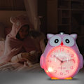 Miniatyrbillede 3 af 5: Alarmur til børn uden tikkende børneur med natlys, soveværelse snooze funktion ur med svagt gult natlys og ifølge alarm til ch