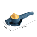Miniatyrbillede 3 af 5: Håndholdt Stor Saftpresser til Appelsin Manuel Saft Hjælper, Håndholdt Saftpresser Citron Citronpresser, Frugtpresser Lime Manuel Saft Hjælper Metal, Håndholdt Saftpresser Køkkenredskab Blue