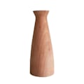 Miniatyrbillede 1 af 2: 1 stk. Trævase Høj Konisk Vase Træ Blomstervase Blomsterarrangement Flaske Træfarve 13X5,5CM