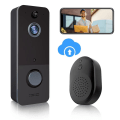 Miniatyrbillede 1 af 5: Blink Videodørklokke | To-vejs lyd, HD-video, bevægelses- og chime-app-alarmer og aktiveret - kablet eller trådløst (Sort)