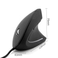 Miniatyrbilde 2 av 5: Ergonomisk Trådløs Mus, Vertikal Mus med LED-Belysning, 1200-3200 DPI, 6 Knapper, Høyrehendt, Datamus for PC og Bærbar PC