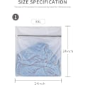 Miniatyrbilde 5 av 5: 2 XX-Store Honeycomb Delicatesposer for Vaskemaskin, 24 x 24 Tommer Lingeriposer for Vask, Reiseoppbevaring Organiseringspose for Bomulls Klær