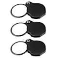 Miniatyrbillede 2 af 2: 8x Lommelygte Forstørrelsesglas Universal Forstørrelsesglas Med Beskyttelsesdæksel 3stk