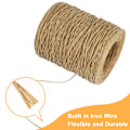 Miniatyrbillede 1 af 5: Kohlæderfarvet 656 fod blomsterbind wire wrap snor, 2mm wire jern wire papir dækket vinranke indpakning til blomsterbuketter