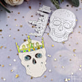 Pikkukuva 4 / 5: Halloween-kallo Metallileikkuri Stencil DIY-kirjan ja albumin paperimalli