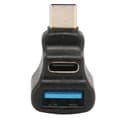Miniatyrbild 5 av 5: Type-C-adapter en till två multifunktionell Type-C hane till USB hona + Type-C hona stöder samtidig användning