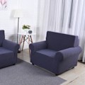 Miniatyrbild 4 av 5: Stretch Soffaöverdrag Möbelskydd Settee Klädsel Mjuk Med Elastisk Bottencheckar Fleece Universal Enfärgad Soffaöverdrag Mörkgrå 90x140cm Dark gray 90x140cm