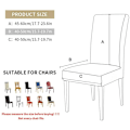 Miniatyrbild 2 av 5: Julstolsöverdrag Set om 4 Stretch Stolsöverdrag Universal Modern Jul Festlig Slipcover Dekorationsskydd