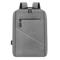 Miniatyrbilde 2 av 5: Mote-tredelt ryggsekk Ryggsekk Mannlig Forretning Usb-lading Laptop Bag Stor kapasitet Studenter B Gray