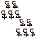 Miniatyrbillede 5 af 5: 10 stk Justerbare Sprinklerhoveder Mikro Tåge Havevanding Dyser Mikro Vandings Drypper Dyser Vand Tåge Mikro Have Spray
