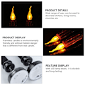 Miniatyrbillede 4 af 8: 2 stk. gotiske lysestager LED elektroniske lys M M