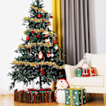 Miniatyrbild 2 av 5: 10 stycken julglittergirlang Vridet metallglitter Glansigt hängande kransprydnader för julgran Festtillbehör inomhus och