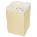 Pikkukuva 2 / 2: Neliömäinen Lamppuvarjostin Pellava Lamppuvarjostimet Valovarjostin Lattialamppu Varjostin Pöytälampun Peite 20X13X13CM 20X13X13CM