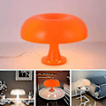 Miniatyrbillede 3 af 5: Italiensk Designer LED Svampebordlampe til Hotel Soveværelse Sengelampe Stue Dekoration Belysning(,orange)