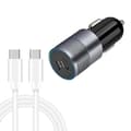 Miniatyrbilde 1 av 4: Dobbel PD 3.0 40W Type-C Billader med 1m Type-C til Type-C Datakabel med Dobbel Type-C Kabel