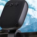 Pikkukuva 5 / 5: Bluetooth-ohjaustangon kaiutin, FM-langaton vedenkestävä kannettava pyöräkaiutin pyöräilyyn, vaellukseen ja leirintään, musta