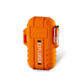 Miniatyrbild 4 av 5: Elektrisk Tändare Vattentät Flamfri Dubbel Arc USB Uppladdningsbar Vindtät Butanfri Idealisk för Inomhus- och Utomhusaktiviteter (Orange)
