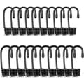 Miniatyrbillede 7 af 8: 20 stk. sortbelagte Bungee Cord Kroge 1/4 & 3/8 tommer tråd elastisk reb krog sæt