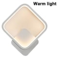 Miniatyrbillede 1 af 5: Væglampe Indendørs Led Kvadratisk Væg Spotlight 12w Til Stue Soveværelse Gang Trappegang Sengelampe Soveværelse Dekoration Hvid Stil 1 White Style 1
