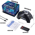 Miniatyrbilde 4 av 5: (Svart) Lysmoduser Takprojektor Nordlys Timer Galaxy Projektor for Soverom, Stemningsbelysning Romlys