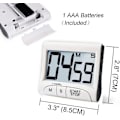 Miniatyrbillede 3 af 5: 3\" Stor Køkken Timer - Digital Timer Magnetisk Bagside Høj Alarm På Et Reb Tidsstyring Multifunktionel Elektronisk Timer