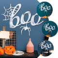 Miniatyrbilde 2 av 5: Halloween Edderkopp Veggklistremerke Halloween Edderkopp Boo Akryl Speil Klistremerke Selvklebende Veggdekorasjoner for Festdekorasjon